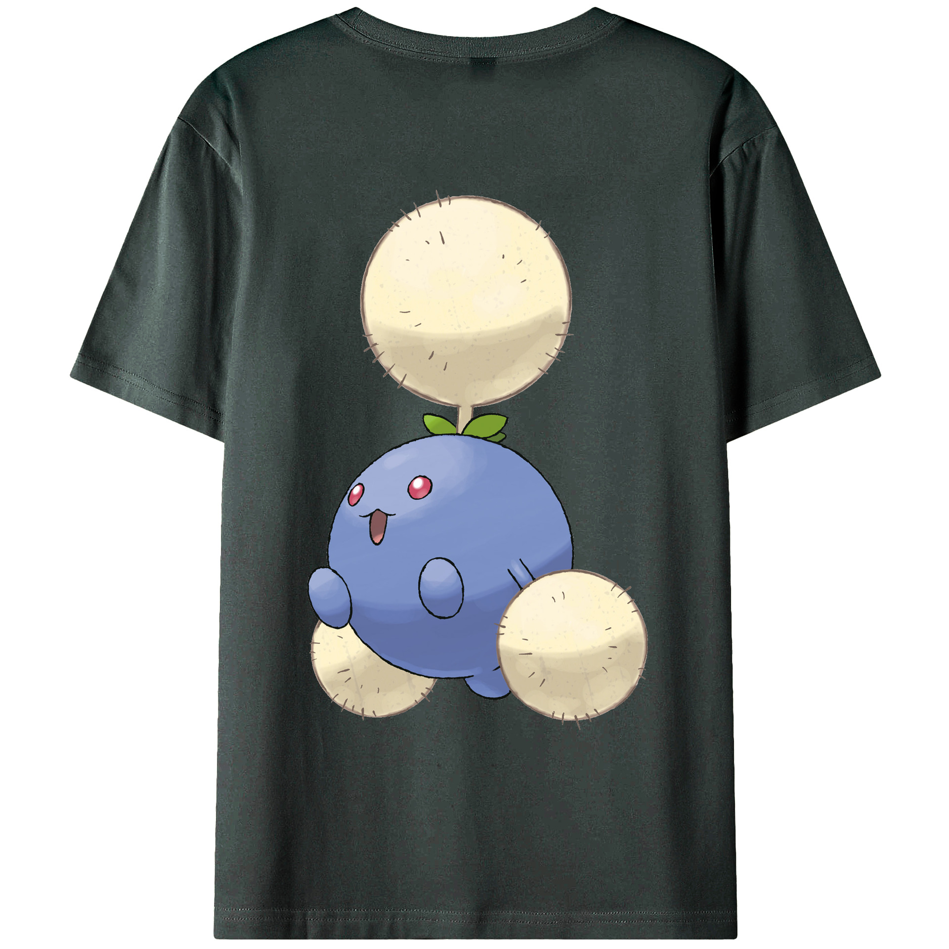 （画像用） ポケットモンスター Pokémon 綿100％ メンズ半袖Tシャツ（バックプリント） 通気性